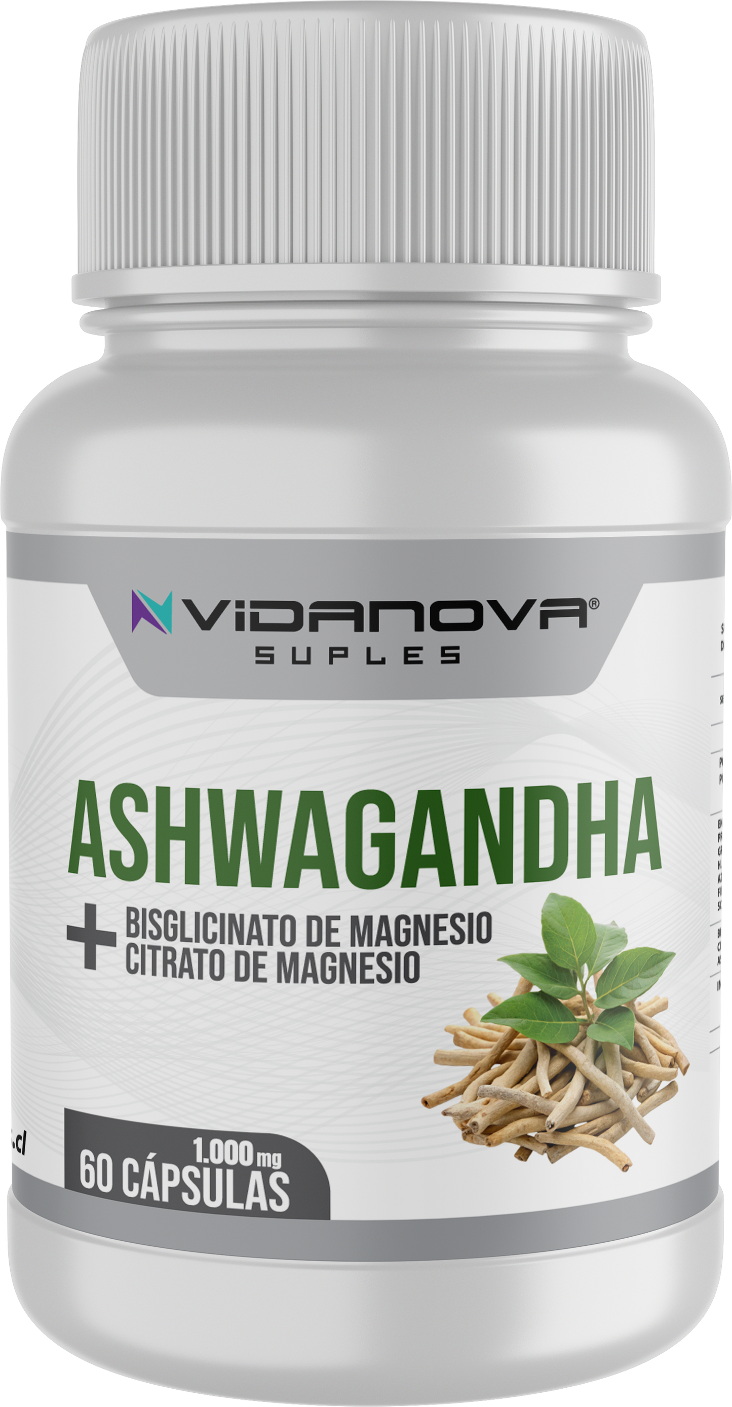 Ashwagandha + Magnesio 1000mg 60 CAPS